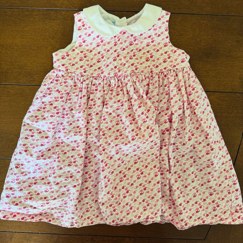 bella bliss Pink and White Kids Dress